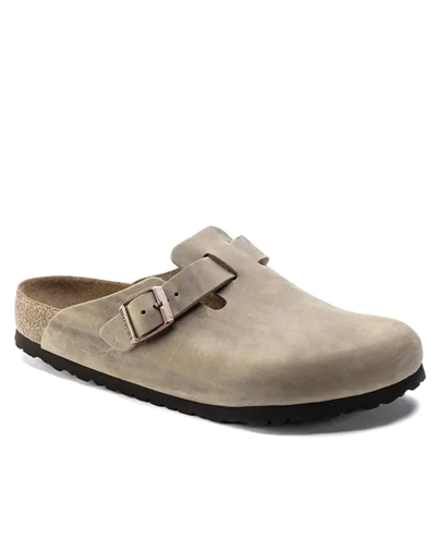 Boston Soft Footbed Oiled Leather Sandal - Tobacco Brown - Birkenstock